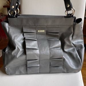 Large Miche Prima Donna Ruffle Bag | Gray